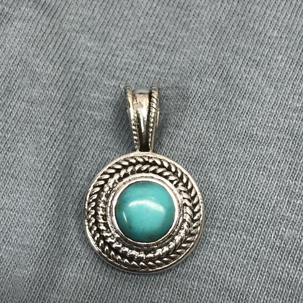 Barse 925 Silver Turquoise Pendant